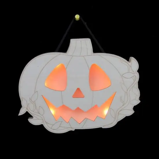 8" Jack-O'-Lantern DIY LED Plywood D&eacute;cor by Make Market&reg; {3}