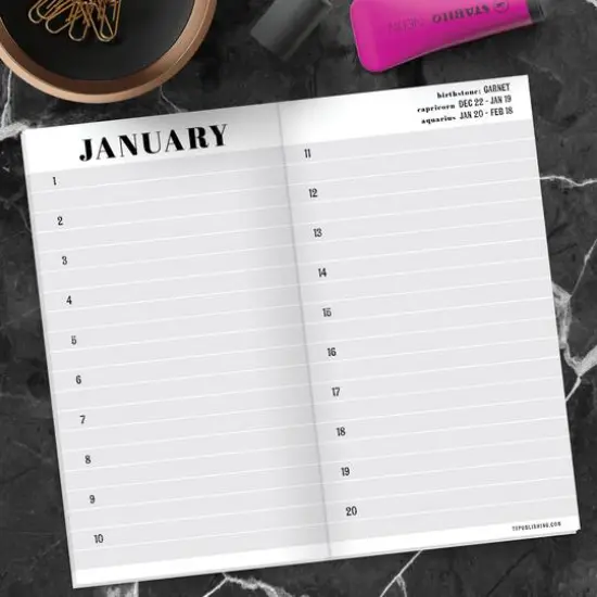 TF Publishing Stripes Perpetual Birthday & Celebration Pocket Book {6}