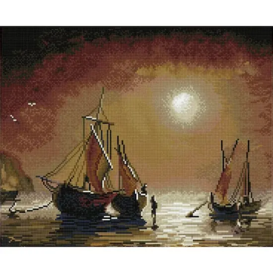 Simply Dotz&reg; Intermediate Asleep At Sea Diamond Painting Kit {1}