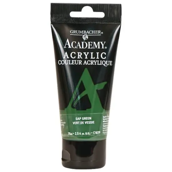 Grumbacher&reg; Academy&reg; Acrylic, 2.5oz. C187P Sap Green {1}
