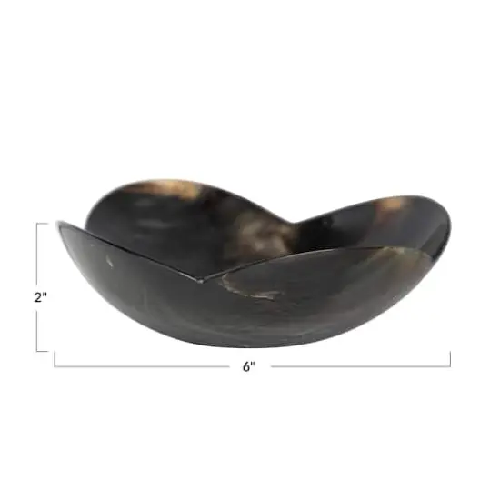 Hello Honey&reg; Black Horn Flower Shaped Bowl {1}