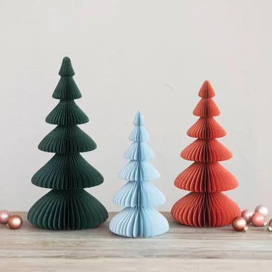 Hello Honey&reg; 13.5" Rust-Colored Paper Folding Honeycomb Tree {3}