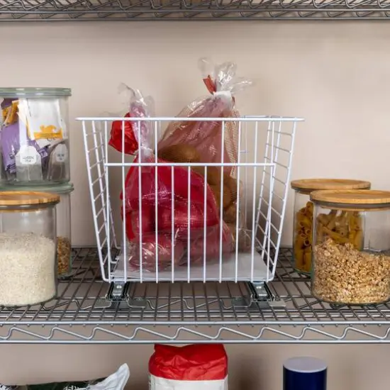 Household Essentials Glidez Sliding Vegetable Bin White {6}