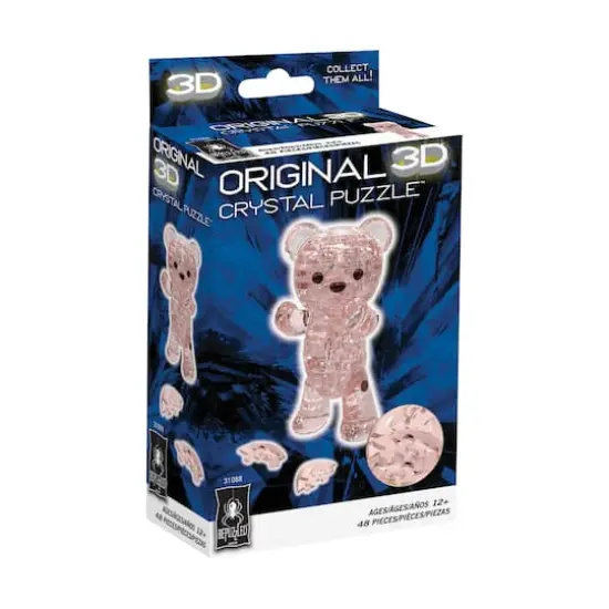 3D Crystal Puzzle - Moving Teddy Bear: 48 Pcs {3}