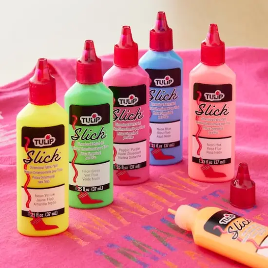 Tulip&reg; Dimensional Fabric Paint, 6 Pack Neon {3}