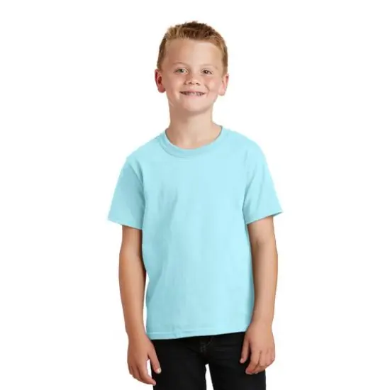 Port & Company&reg; Beach Wash Garment-Dyed Youth T-Shirt Glacier {4}