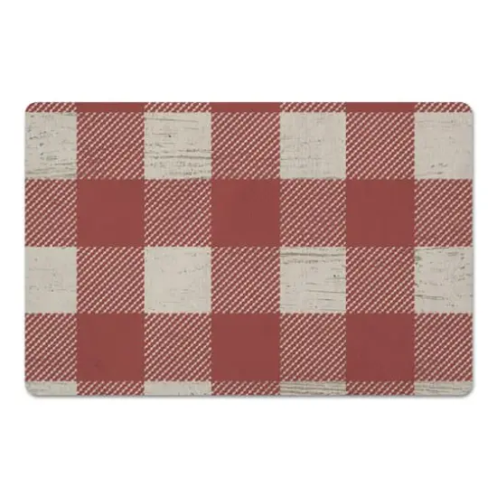Red Buffalo Check Floor Mat {1}