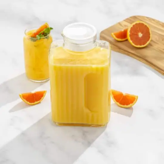 JoyJolt&reg; 68oz. Beverage Serveware Glass Pitcher {3}