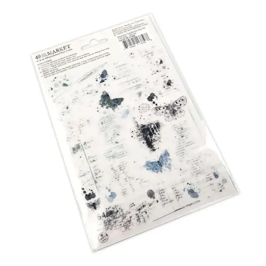 49 And Market Essential Textblends Rub-On Transfers Mariner {4}