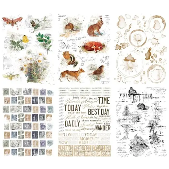 49 and Market Curators Meadow Rub-On Transfer Set {3}