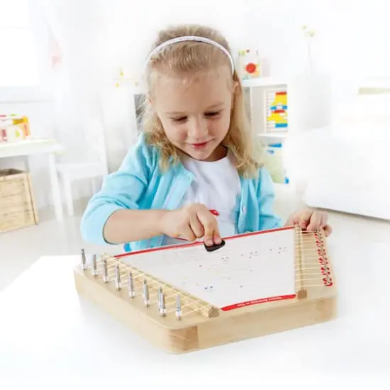 Hape Happy Harp Kid's Wooden Musical Instrument {7}