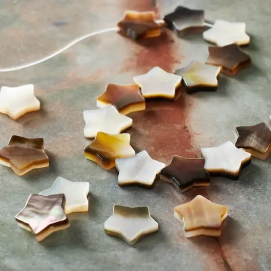 Gray Shell Star Beads, 10mm by Bead Landing&trade; {3}