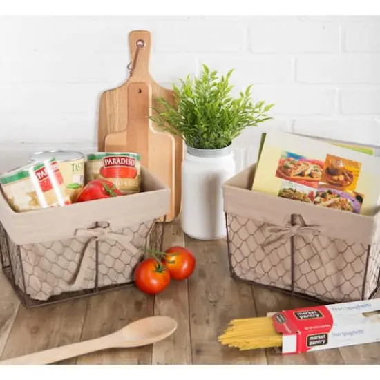 DII&reg; Medium Chicken Wire Baskets, 2ct. Natural {6}