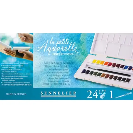 Sennelier La Petite Aquarelle 24-Color Half Pan Watercolor Set {3}