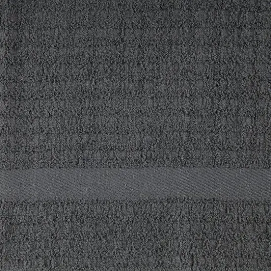 DII&reg; Solid Mineral Gray Waffle Terry Dishtowels, 4ct. {6}