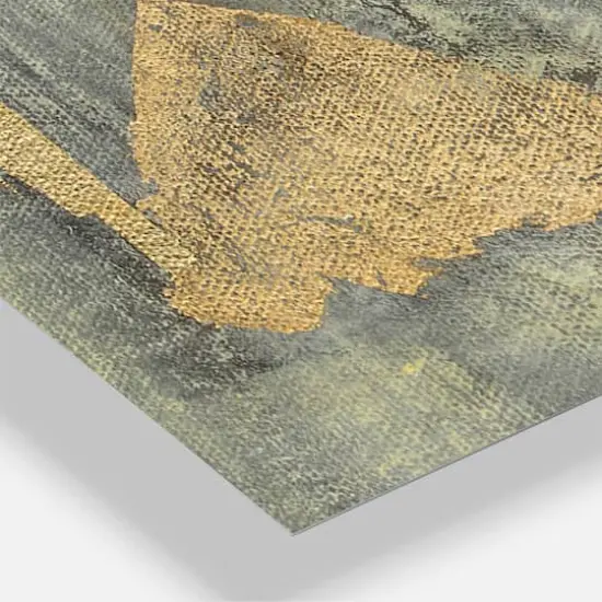 Designart 'Glam Metallic Form I Modern Multipanel Wall Clock {4}