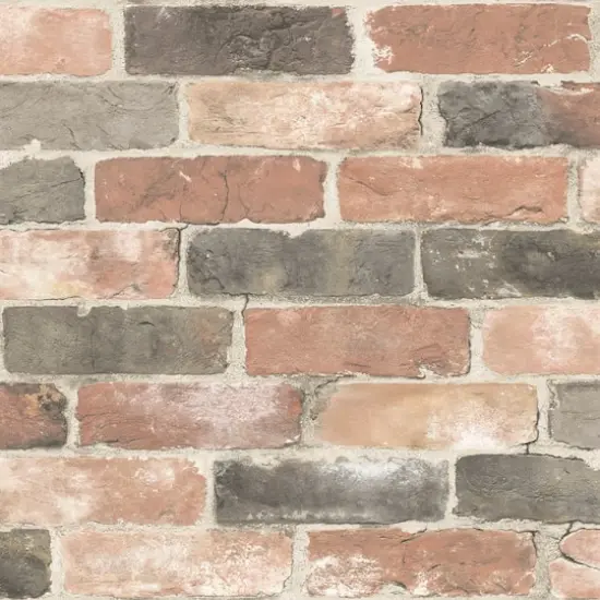 NuWallpaper Newport Reclaimed Brick Peel & Stick Wallpaper {1}