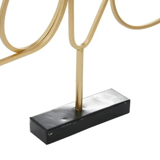 18" Gold Contemporary Love Decorative Sign {5}