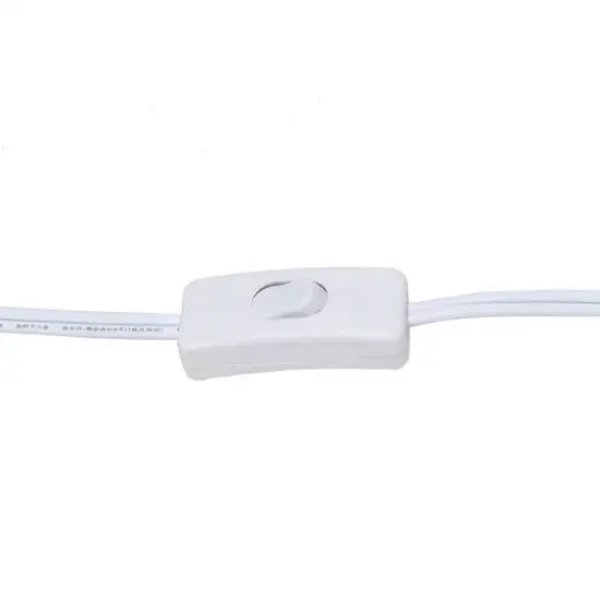 Simple Designs 23" White Fabric Shade Lamp {9}