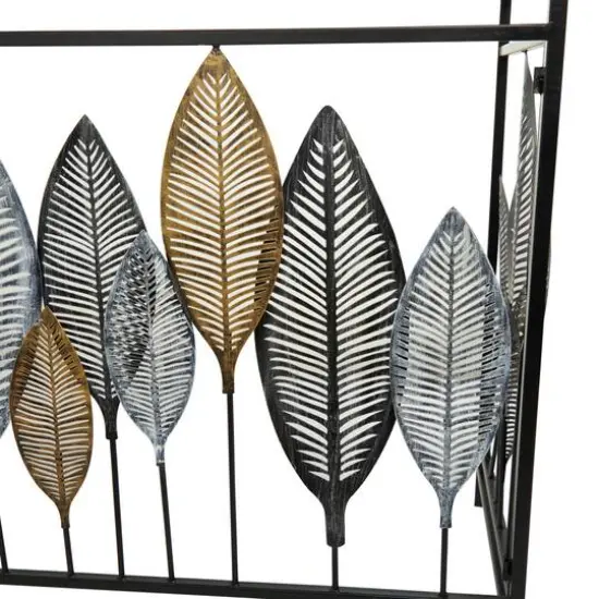 Black Metal Contemporary Console Table, 30" x 44" x 16" {6}