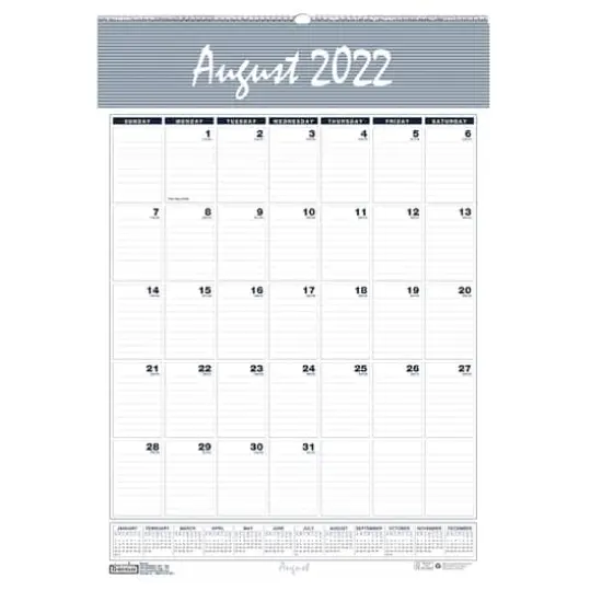 House of Doolittle&trade; Bar Harbor Academic Wall Calendar, 31.25" x 22" {1}