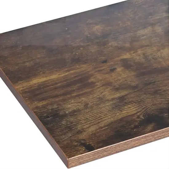 Rustic Brown Kitchen Baker's Rack 3-Tier Mesh Kitchen Storage Cart {5}