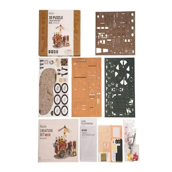 Rolife&reg; Blossom Cart 3D Puzzle Creation Set {2}