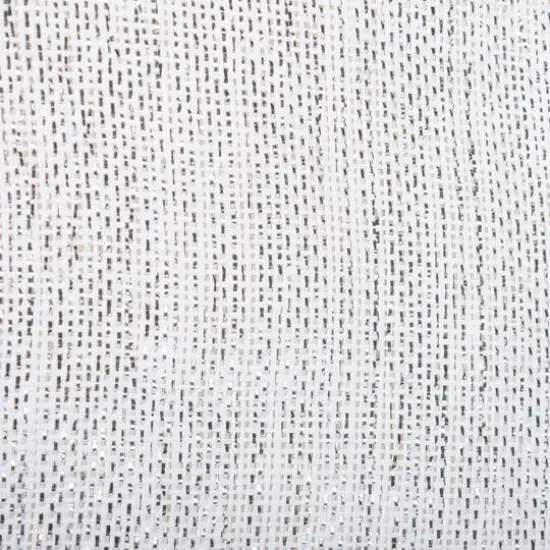 DII&reg; 17" Woven Paper Lurex Storage Bin White and Silver {5}