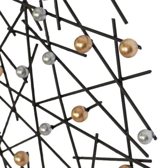 24" Black Metal Contemporary Wall D&eacute;cor {3}