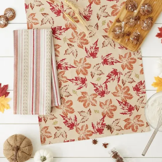 DII&reg; Rustic Leaves Dishtowel Set {6}