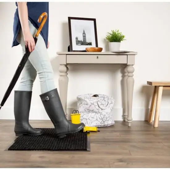 DII&reg; J&M Charcoal Ribbed Walk Off Utility Mat, 30" x 48" {6}