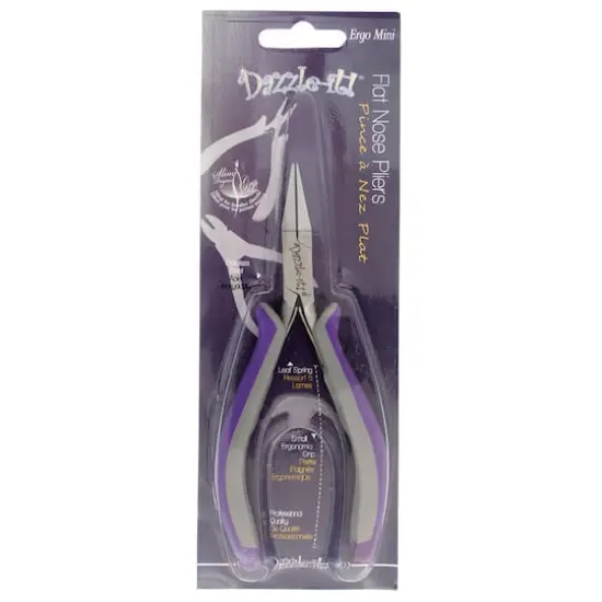 John Bead Ergo Minis 5" Multi Purpose Flat Nose Stainless Steel Jewelry Pliers {4}