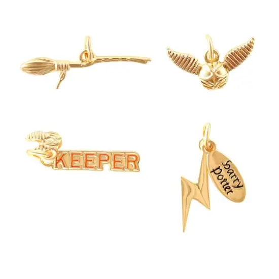 Harry Potter Gold Quidditch Charm Set {1}