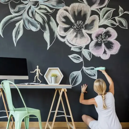 RoomMates Chalkboard Peel & Stick Wallpaper {3}