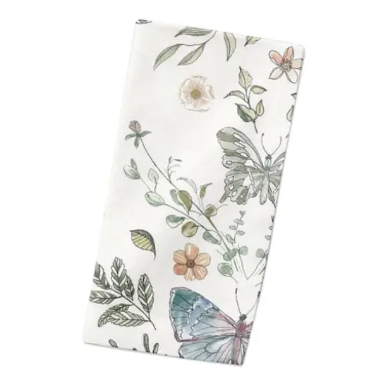 Butterfly Cotton Twill Napkin White {3}