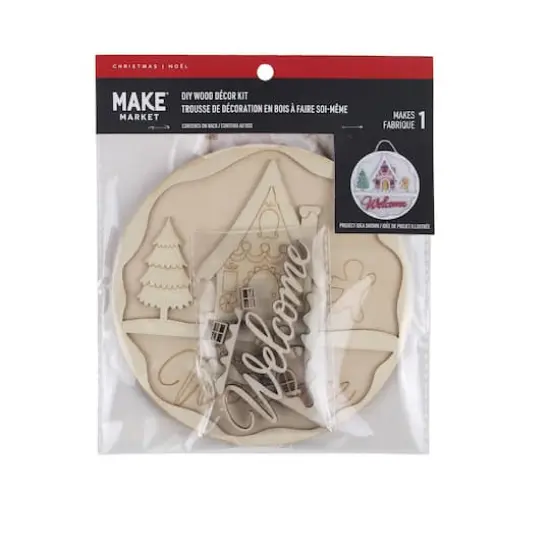 6" Welcome House Plaque DIY Wood D&eacute;cor Kit by Make Market&reg; {5}