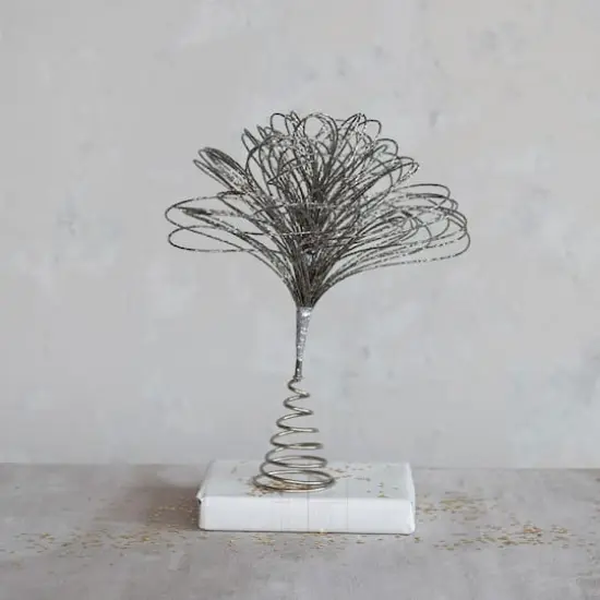 Hello Honey&reg; 15" Gunmetal Bead Tree Topper {3}