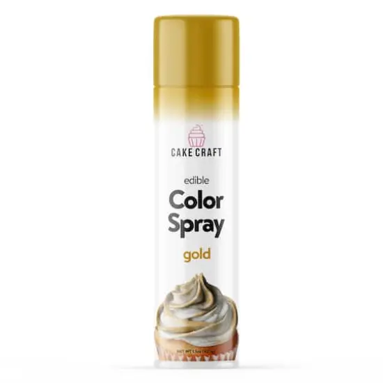 Cake Craft Food Color Spray Gold {1}