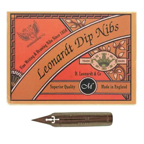 Manuscript Leonardt EF Principal Dip Nibs Bronze Box, 100ct. {1}