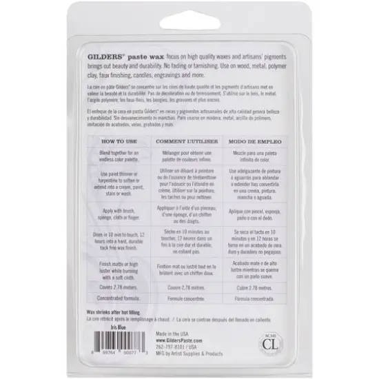 Gilders&reg; Baroque Art Paste Wax Iris Blue {3}