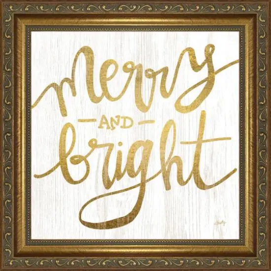 Timeless Frames&reg; Gold Merry & Bright Framed Wall D&eacute;cor {1}