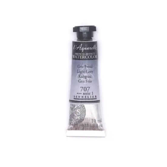 Sennelier French Artists' Watercolor, 10mL 707 Light Grey S1 {1}