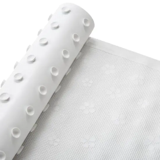 Bath Bliss White Large Bath Mat {5}