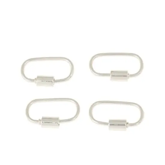 Carabiner Screw Closures by Bead Landing&trade; Silver {1}