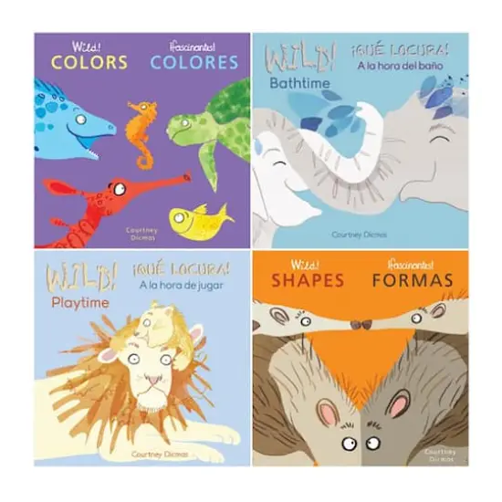 Child's Play Books Wild! Concepts Bilingual Spanish & English Board Book Set {3}
