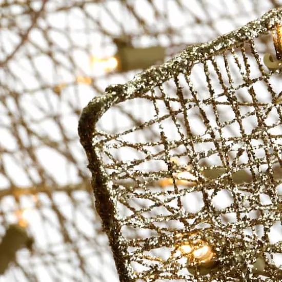 3ft. Crystal Splendor Sleigh with 70 White LED Lights {5}