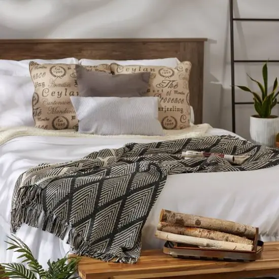 DII&reg; Gray Tone Multi Diamond Throw {6}