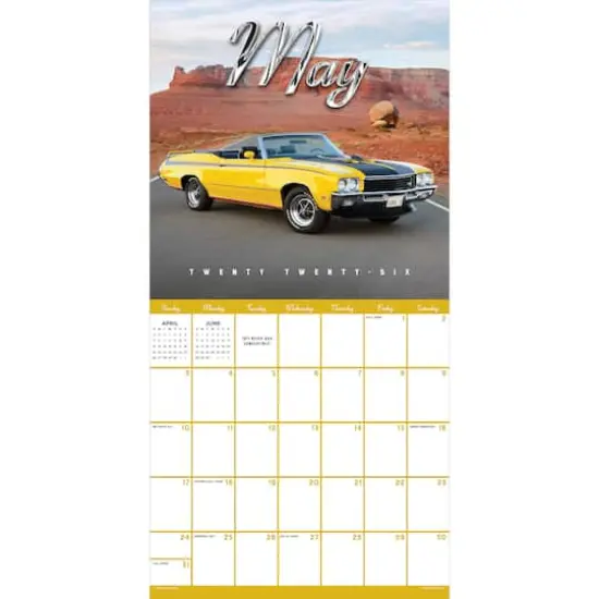 2026 Classic Cars Wall Calendar {3}