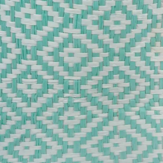 DII&reg; Medium Geo Diamond Rectangle Paper Bin Aqua {7}