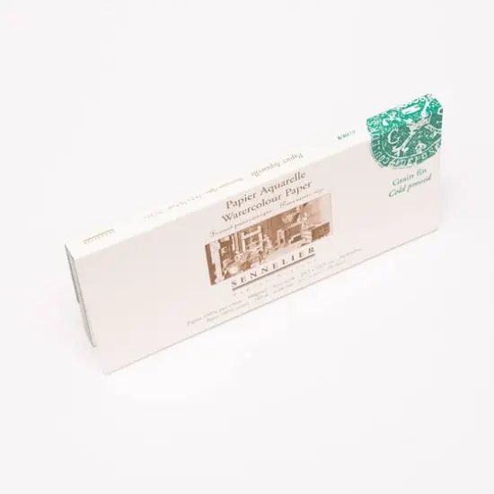 Sennelier White 9.5" x 4.25" Cold-Press Watercolor Paper, 20 Sheets {3}